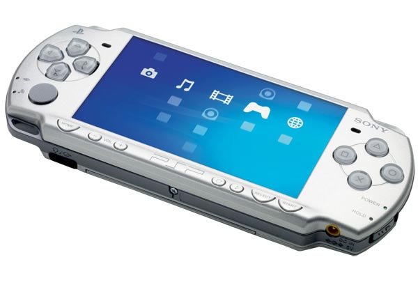 Sony PSP SLIM Consoles de jeu (Argenté)
